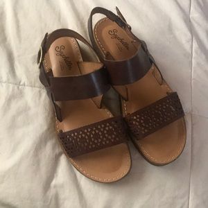 NWOT Leather Sandals